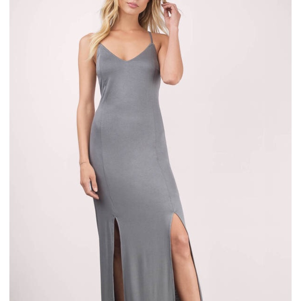 Exciting gray Tobi maxi